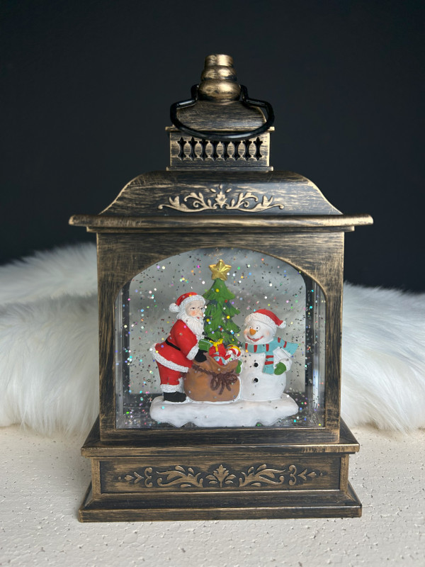 Ліхтар з проекцією Санта+сніговик, SL-Y0470MN